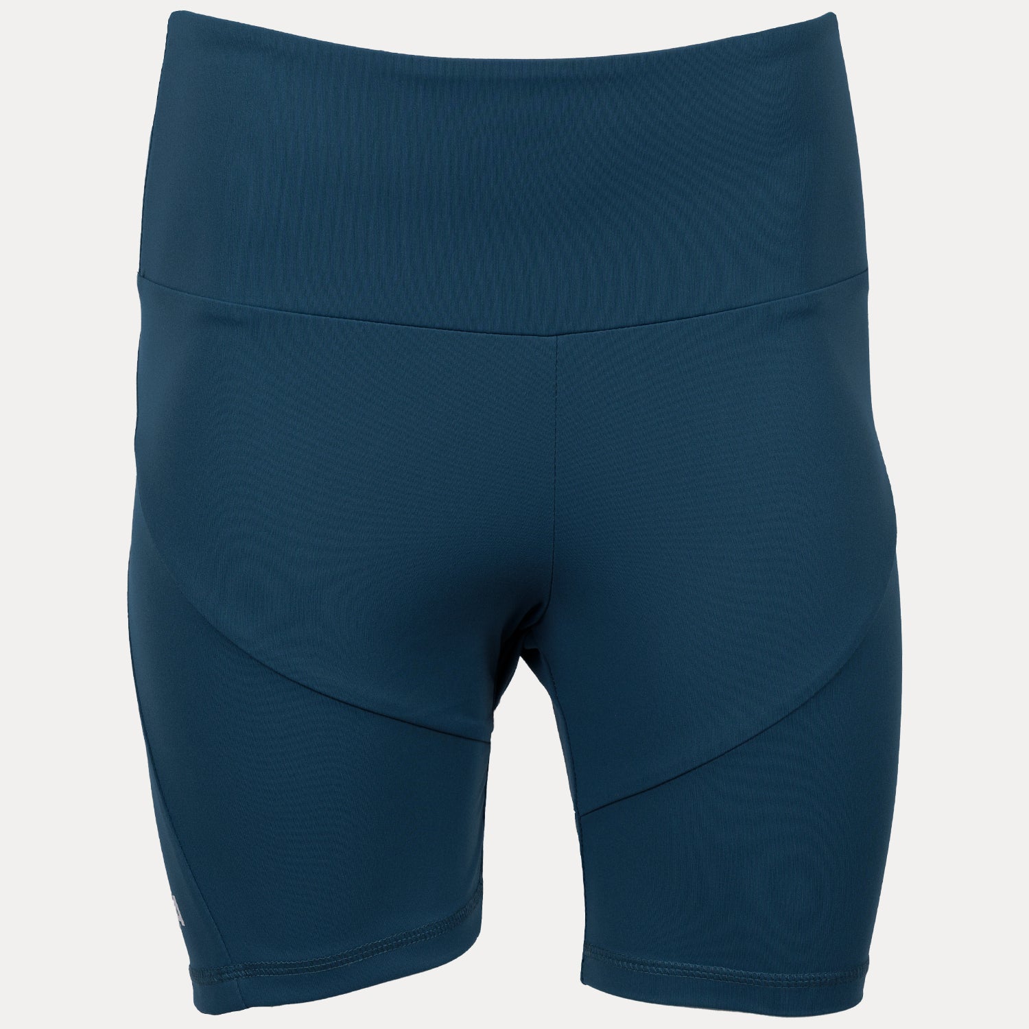 front view of women's compression short in teal
