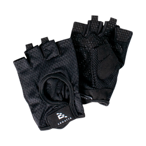Rowing gloves with Ergatta logo on strap